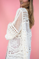 POL Boho Lace Dreams Crochet Cardigan