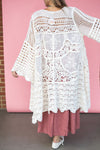 POL Boho Lace Dreams Crochet Cardigan