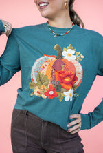 Patchwork Pumpkin Crewneck