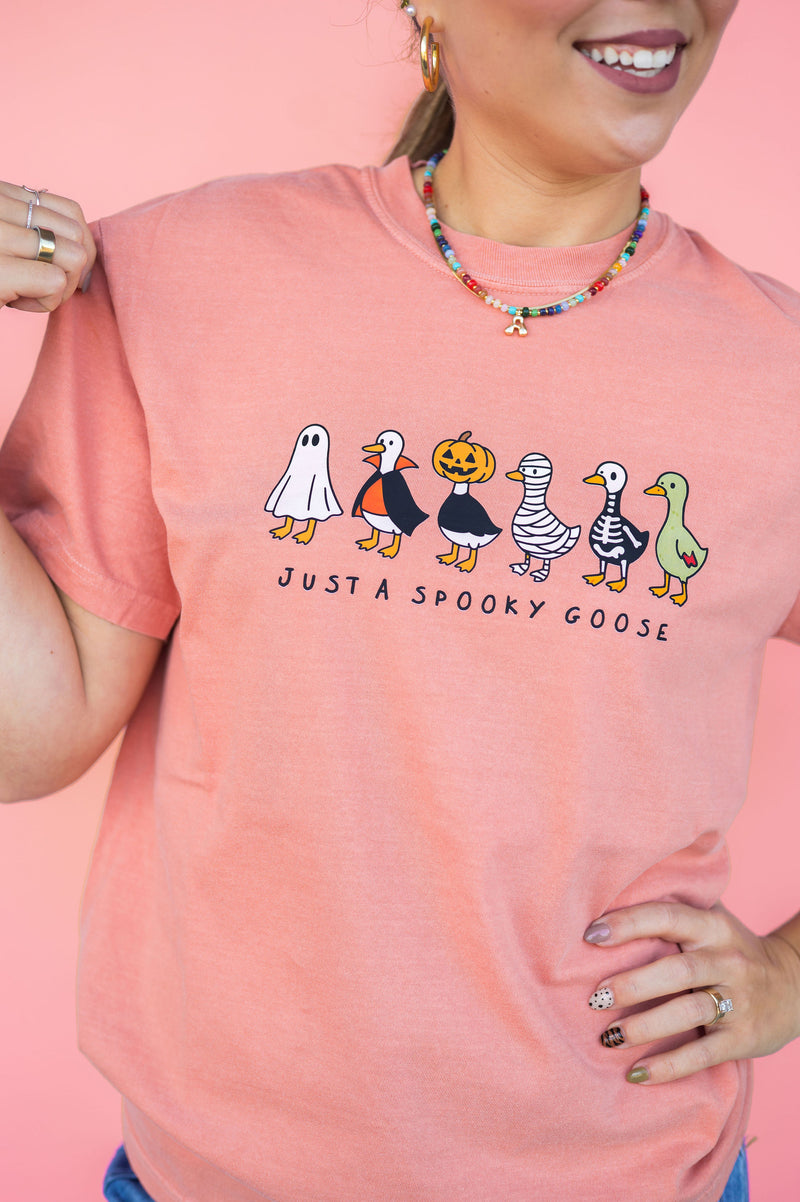 Just A Spooky Goose Tee: Youth & Adult