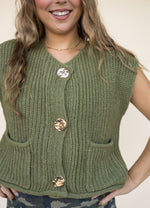 Button Me Softly Sweater Vest