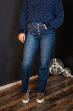 Judy Blue High Rise Button Fly Straight Jean