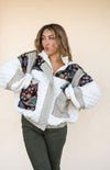 POL Patch and Poetry Zip-Up Hoodie Coat