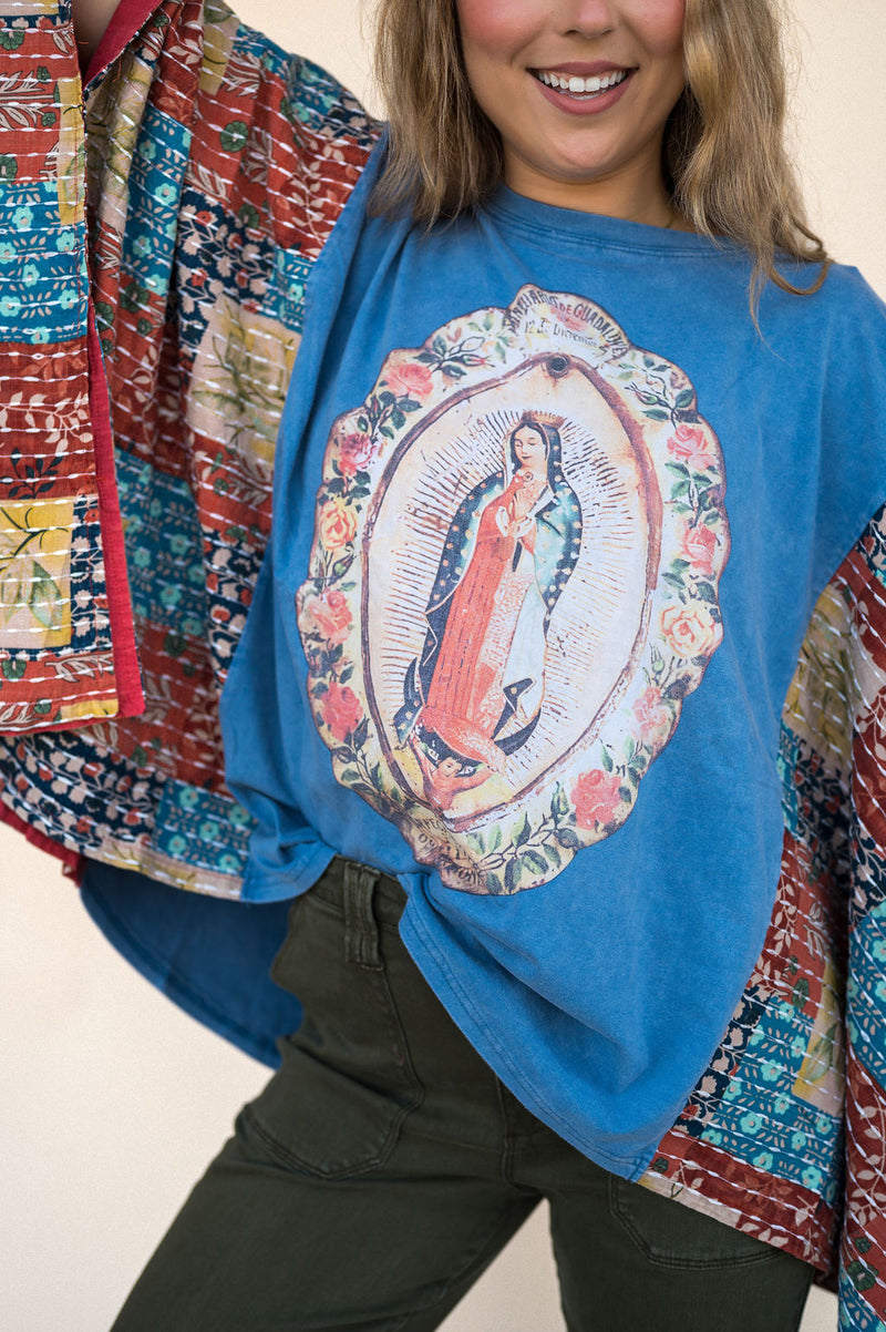 Our Lady of Guadalupe Graphic Poncho Tee