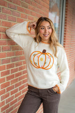 Pumpkin Patch Petals Sweater