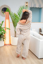 Hamptons Style Linen Striped Beach Pants