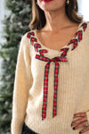 Mistletoe Bow Sweater