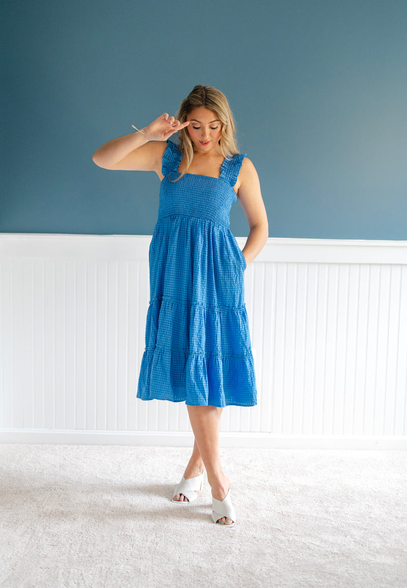 Picnic Please Smocked Midi Dress