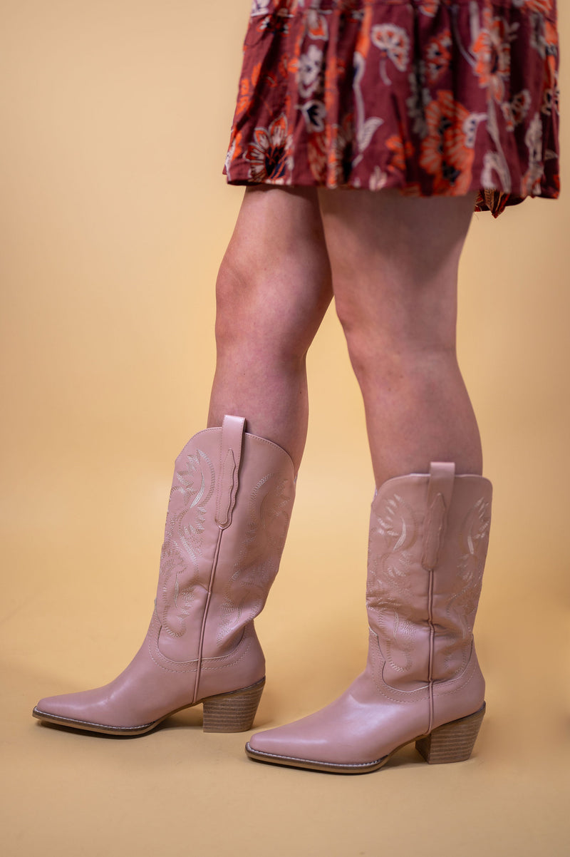 Hanan Pink Cowgirl Boot