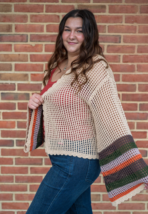 Sweater Weather Crochet Knit Cardigan