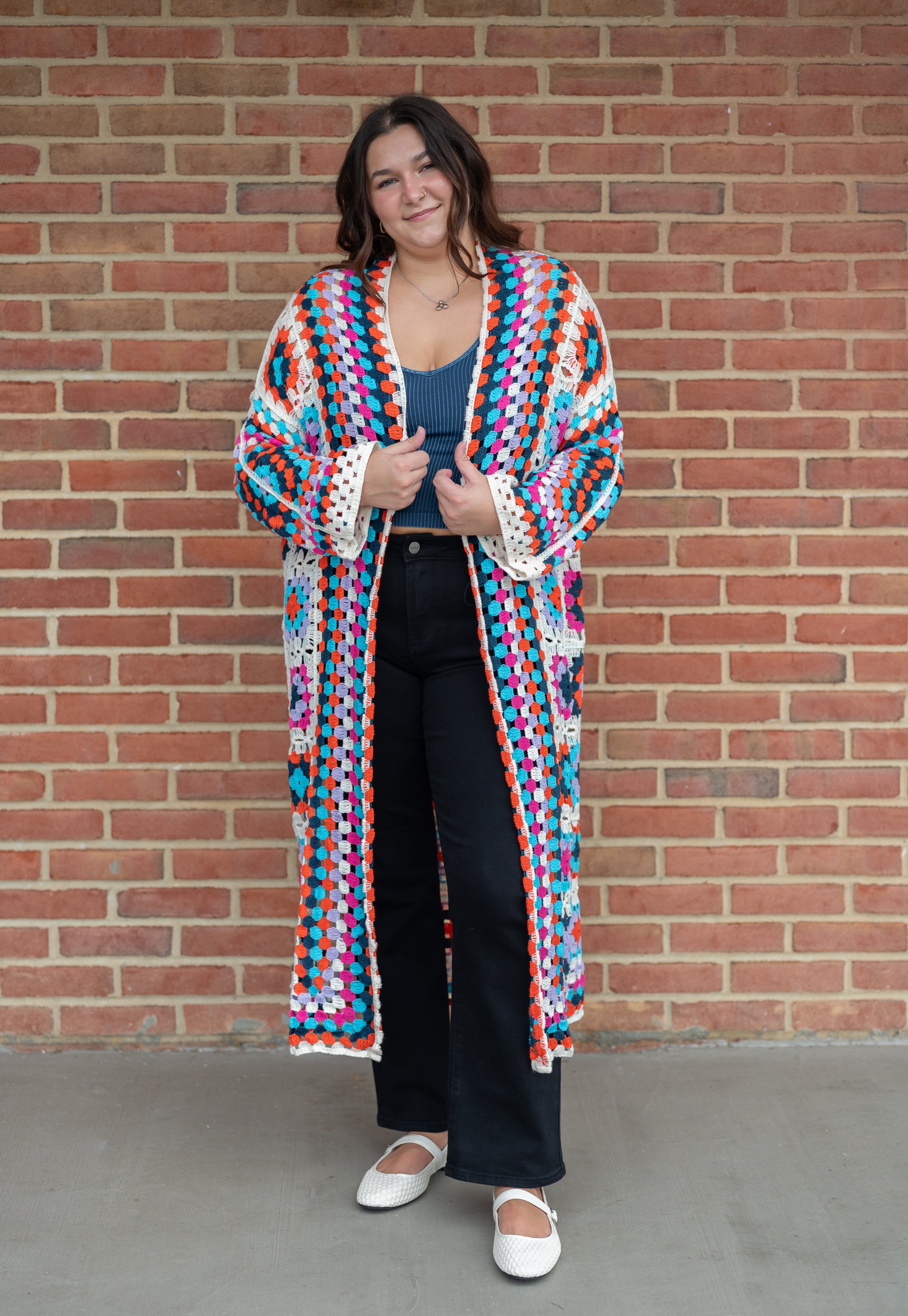 POL Miss Mosaic Crochet Cardigan – TheAllyCatWalk