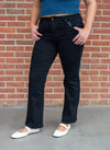 RISEN The Perfect Mid-Rise Black Cropped Jean