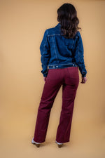 Judy Blue Burgundy Straight Leg Pant