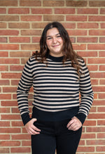 Contrasting Striped Sweater