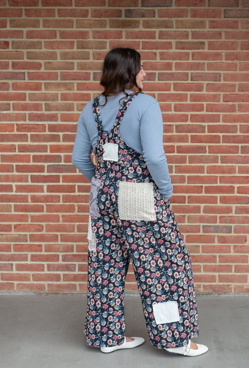 POL Wildflower Folk Overalls