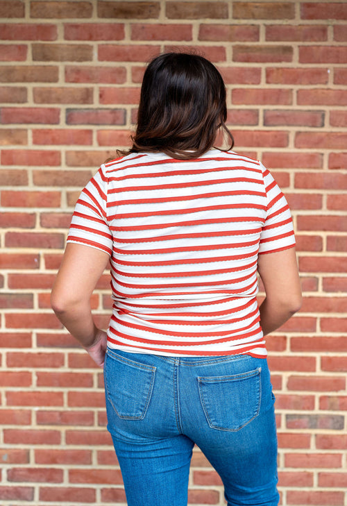 Scalloped Pumpkin Spice Tee