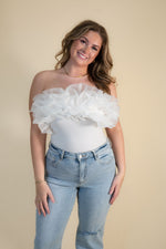 Say Yes Tulle Strapless Bodysuit