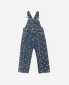 Children's clothes, overalls, denim overalls, flower pattern, mommy and me, school outfits, kids everyday wear