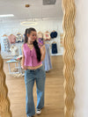 Double Tie Lilac Top