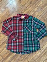 The Christmas Split Plaid Flannel