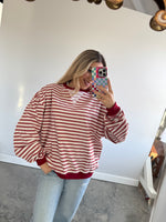 So Loved Stripe Crewneck Pullover