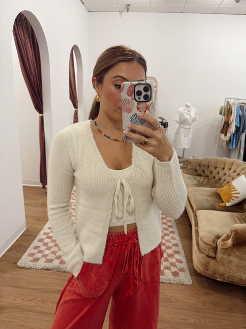 Fit to be Tied Front Cardigan