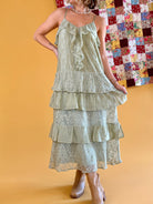 Ruffle Dress, Lace Detail Dress, Cottage Core Dress, Cute Summer Dress, Flowy Dress