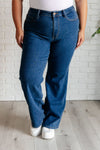 Judy Blue Hazel High Rise Vintage Wide Leg Jeans