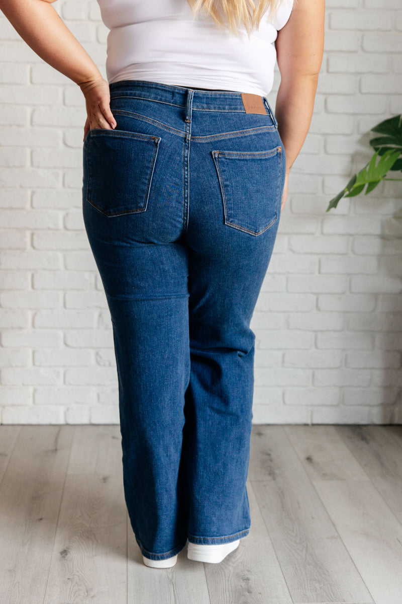 Judy Blue Hazel High Rise Vintage Wide Leg Jeans