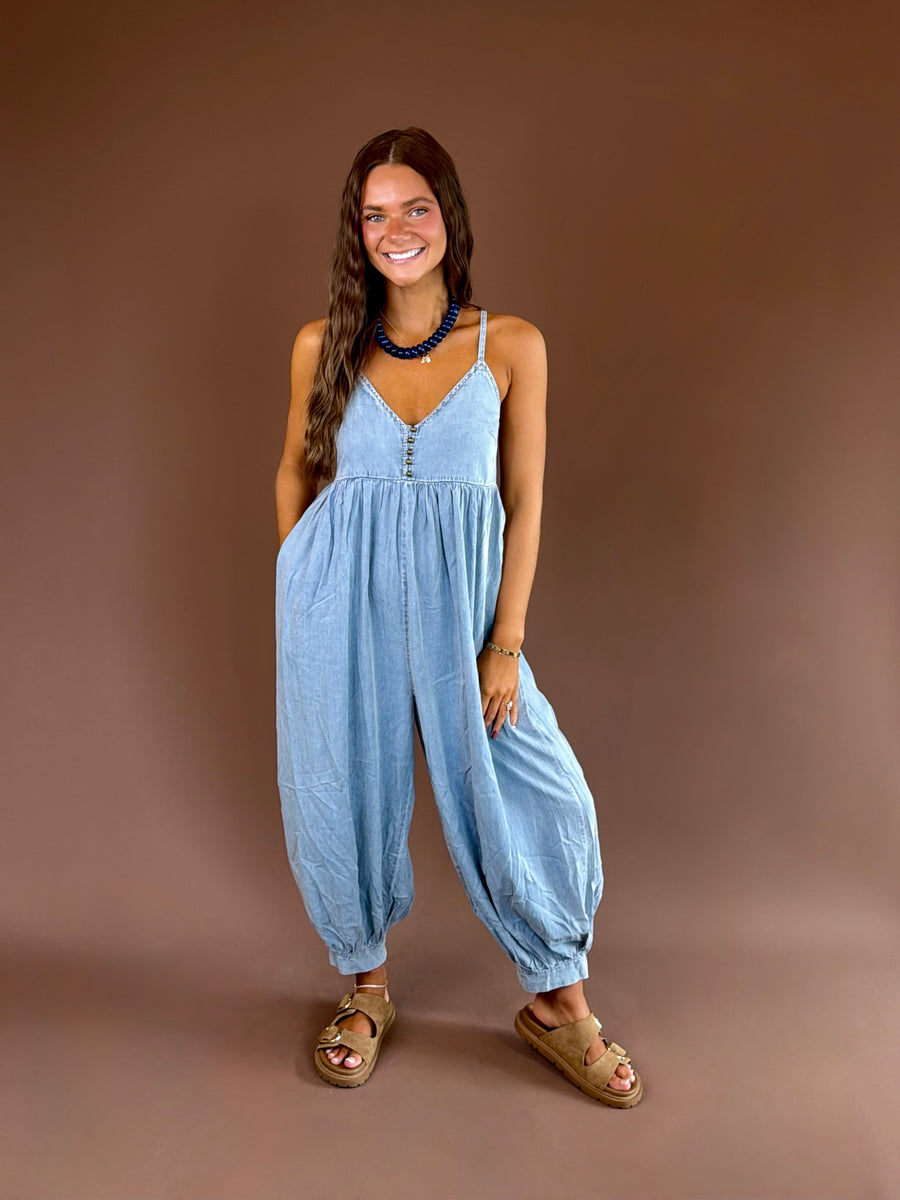 Easy Blues Jumpsuit
