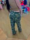Callie Coded Low Slung Straight Camo Jeans