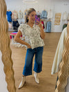 Judy Blue Wide Crop and Hem Vintage Jeans