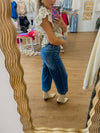 Judy Blue Wide Crop and Hem Vintage Jeans