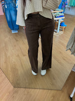 Judy Blue Retro Wide Jeans: Chocolate