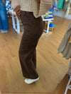Judy Blue Retro Wide Jeans: Chocolate