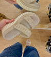MIA Yoshi Platform Sandal: Ecru