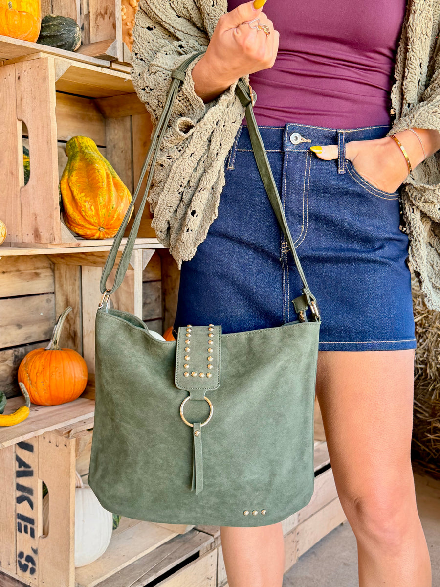Rosemary Suede Bucket Bag