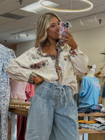 Cream Botanic Shacket