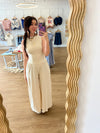 Linen Plunge Jumpsuit