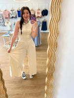 Linen Plunge Jumpsuit