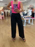 Crinkle Stretch Pant: Black