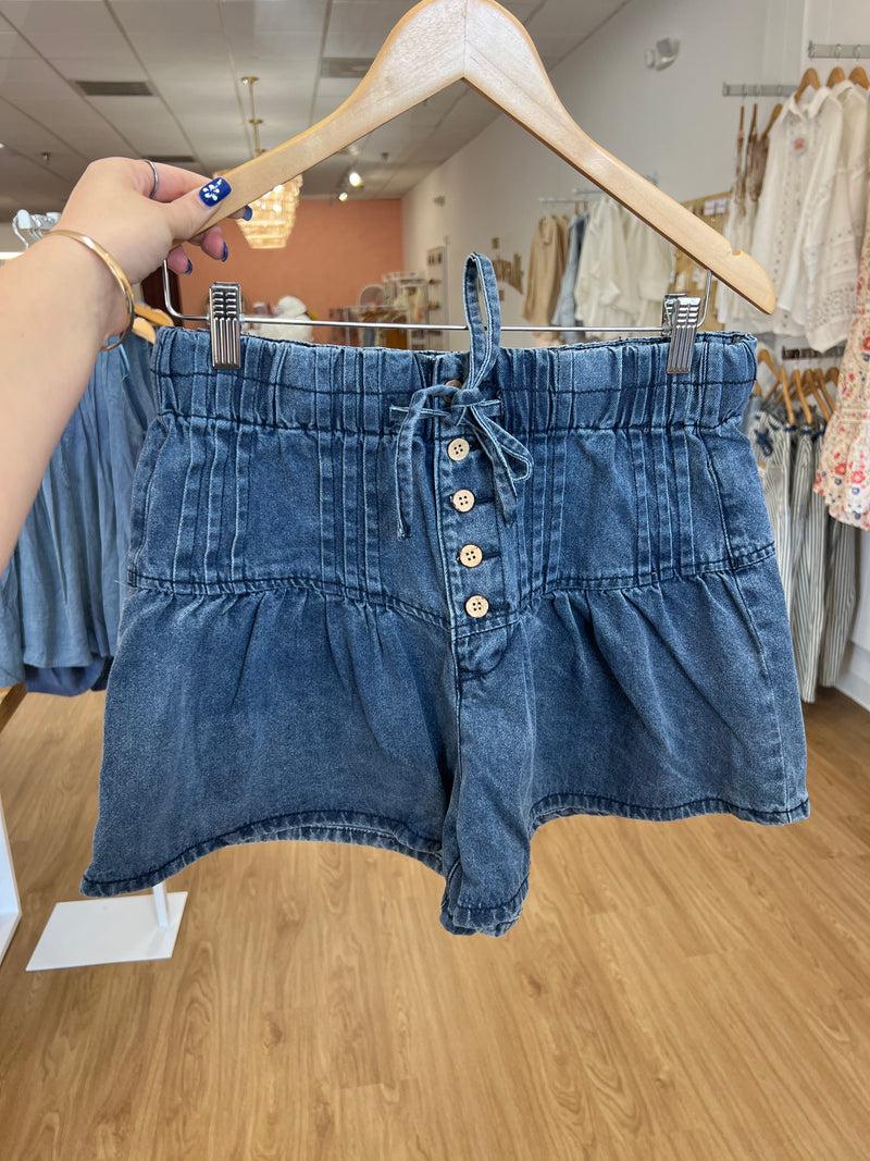 Must Have Flared Denim Shorts