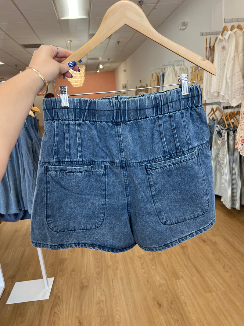 Must Have Flared Denim Shorts