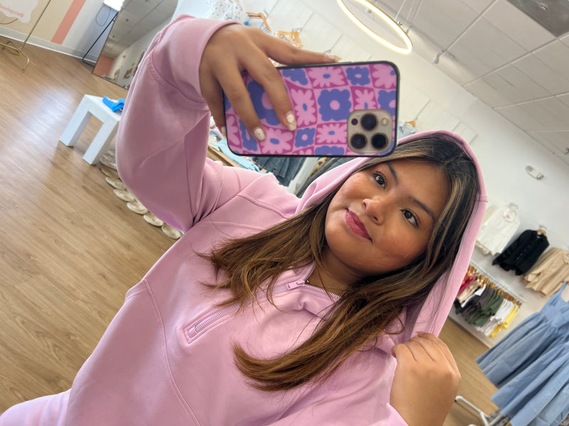 Blossom Scuba Quarter Zip Hoodie