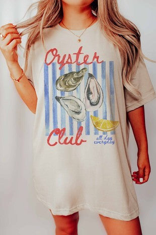 Oyster Club Oversized Graphic Tee