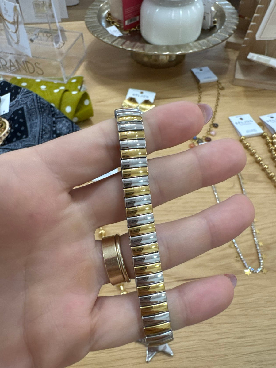 The Luxe Link Bracelet- Mixed Metals