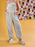 Overalls, Women Overalls, Green Overalls, Floral Overalls, Cute overalls, summer overalls, comfortable overalls, Summer clothes, trendy, cottage core, POL, ditsy floral, jogger overalls