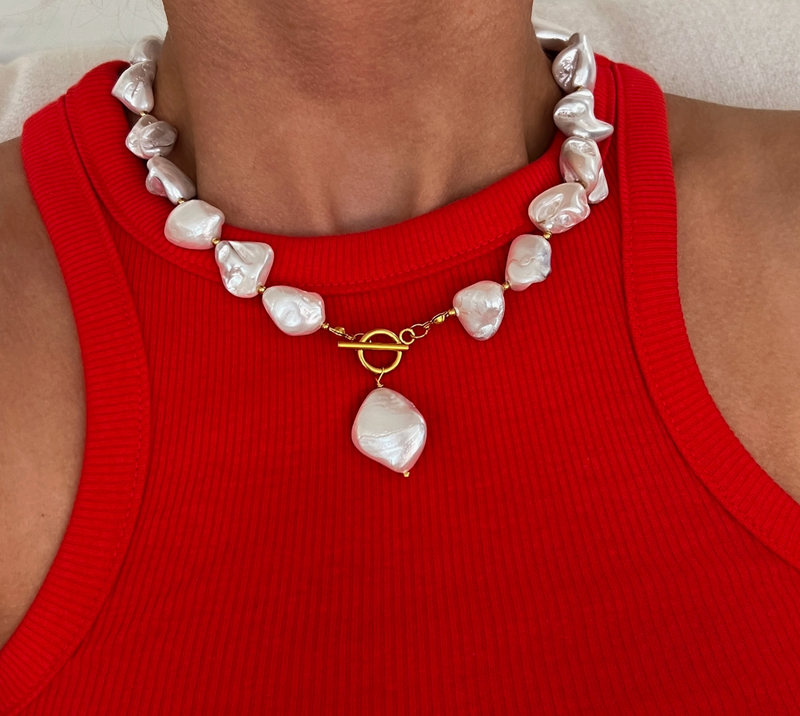 Chunky Freshwater Pearl Necklace