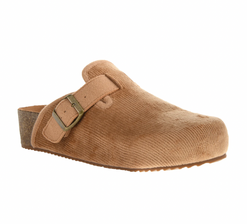 Magnolia Tan Corduroy Clog by Dirty Laundry