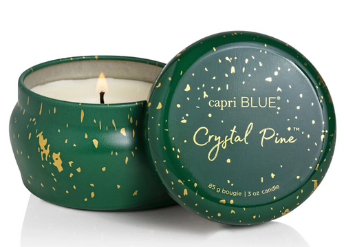Capri Blue Crystal Pine Glimmer Mini Tin: 3oz